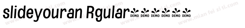 slideyouran Rgular字体转换